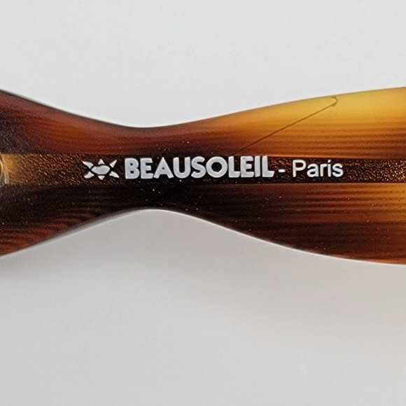 Beausoleil Paris Lunettes S345-283 Tortoise Glitter Sunglasses FRAME ONLY w Case main image 11